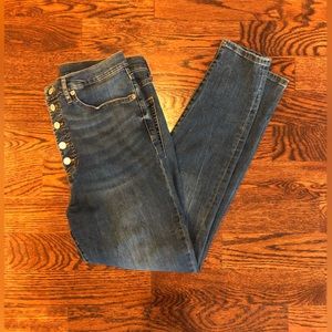 Button fly high rise skinny  banana republic Jeans
